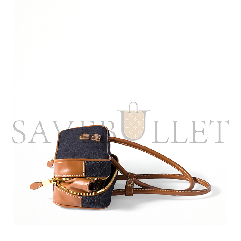 MIU MIU BEAU DENIM BAG 5BB173 (28*11.5*8cm)